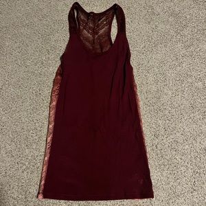 American Eagle Fitted Full Back Lace Tank